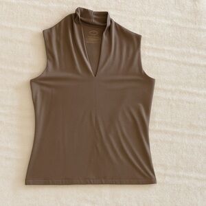 Talbots Brown Fitted Tank Top